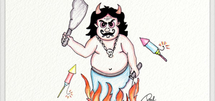 Diwali Is... Buring Narakasura on Narakachaturdashi