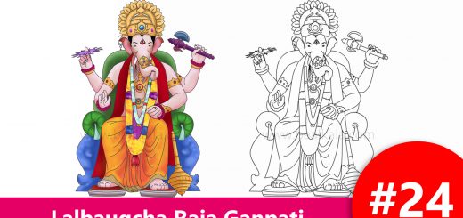 Lord Ganesha / Ganesh / Ganpati / Lalbaug Raja Picture Frame With Photo  Print Hindu Prayer Room / Mandir / Temple Matte Laminated - Etsy Denmark